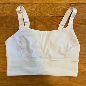 White lululemon spots bra
